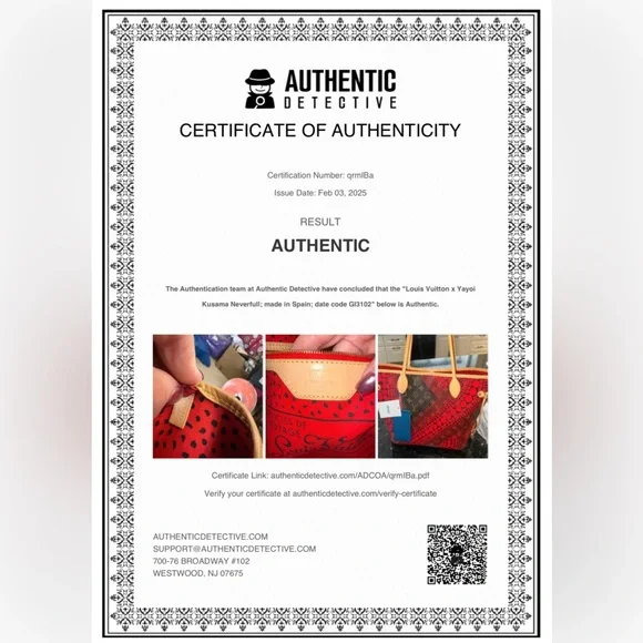 Louis Vuitton Neverfull Tote COA Limited Edition Kusama Waves Monogram Canvas MM - Picture 15 of 15